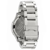 Nixon 42-20 Chrono Silver Dial Silver Steel Strap Watch for Men - A037-710