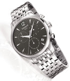 Tissot T Classic Tradition Chronograph Black Dial Silver Mesh Bracelet Watch For Men - T063.617.11.067.00