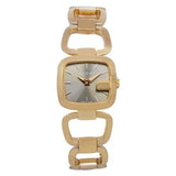 Gucci G Gucci Sunbrushed Brown Dial Rose Gold Steel Strap Watch For Women - YA125511