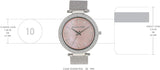 Michael Kors Darci Analog Pink Dial Silver Mesh Bracelet Watch For Women - MK4518