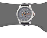 Hugo Boss Detroit Sport Analog Grey Dial Grey Rubber Strap Watch For Men - 1550007