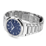 Salvatore Ferragamo F-80 Classic Blue Dial Silver Steel Strap Watch for Men - SFDT01320