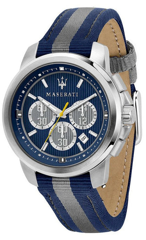 Maserati Royale 44mm Stainless Steel Fiber Strap Watch For Men - R8871637001