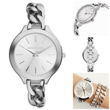 Michael Kors Slim Runway Silver Dial Silver Steel Strap Watch for Women - MK3279