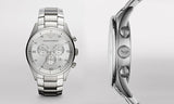 Emporio Armani Sportivo Chronograph Silver Dial Silver Steel Strap Watch For Men - AR5963