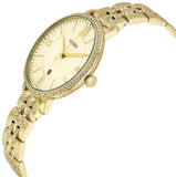 Fossil Jacqueline Gold Dial Gold Steel Strap Watch for Women - ES3547