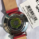 Coach Perry Silver Dial Red Leather Strap Watch for Women - 14503515