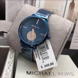 Michael Kors Portia Blue Dial Blue Stainless Steel Strap Watch for Women - MK3680