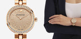 Swarovski Daytime Analog Gold Dial Gold Steel Strap Watch for Women - 5182231