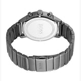 Hugo Boss Architectural Chronograph Blue Dial Grey Steel Strap Watch for Men - 1513574