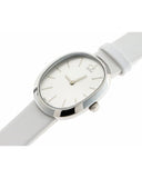 Calvin Klein Incentive White Dial White Leather Strap Watch for Women - K3P231L6