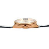 Calvin Klein Accent White Dial White Leather Strap Watch for Men - K2Y2X6KW