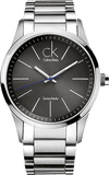 Calvin Klein Bold Grey Dial Silver Steel Strap Watch for Men - K2241107