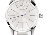 Calvin Klein Bold Silver Dial Silver Steel Strap Watch for Men - K2246120