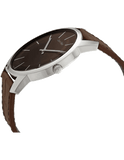 Calvin Klein City Brown Dial Brown Leather Strap Watch for Men - K2G211GK