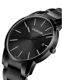 Calvin Klein City Quartz Black Dial Black Steel Strap Watch for Men - K2G2G4B1