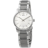 Calvin Klein City Silver Dial Silver Steel Strap Watch for Women - K2G23126