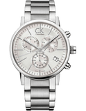 Calvin Klein City White Dial Silver Steel Strap Watch for Men - K2G27146