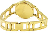 Calvin Klein Class White Dial Gold Steel Strap Watch for Women - K6R23526