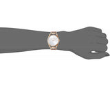 Calvin Klein Dainty White Dial Rose Gold Steel Strap Watch for Women - K7L23646