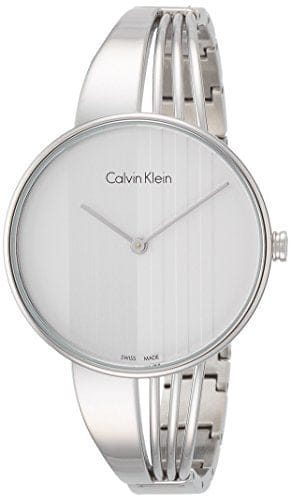 Calvin Klein Drift Silver Dial Silver Steel Strap Watch for Women - K6S2N116