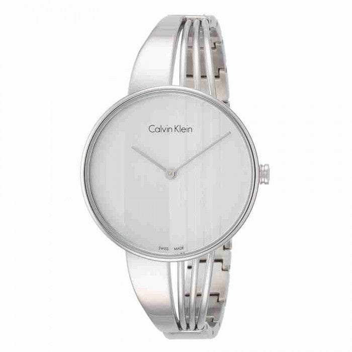 Calvin Klein Drift Silver Dial Silver Steel Strap Watch for Women - K6S2N116
