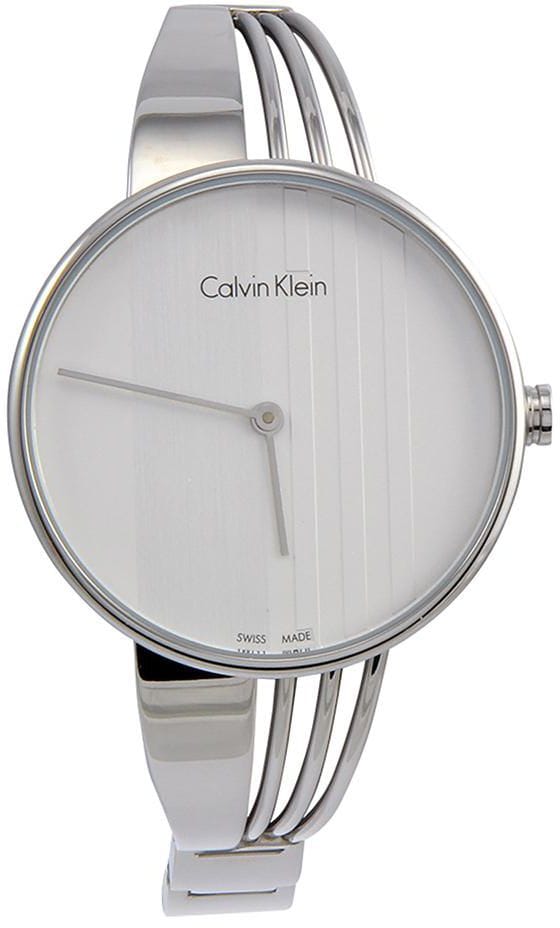 Calvin Klein Drift Silver Dial Silver Steel Strap Watch for Women - K6S2N116