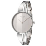 Calvin Klein Drift Silver Dial Silver Steel Strap Watch for Women - K6S2N116