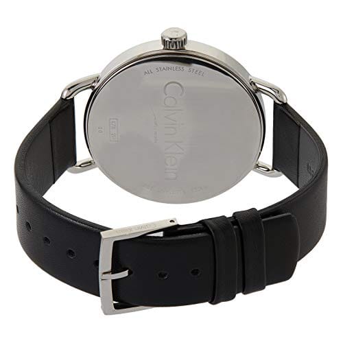 Calvin Klein Even Black Dial Black Leather Strap Watch for Women - K7B211C1
