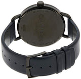 Calvin Klein Even Blue Dial Blue Leather Strap Watch for Men - K7B214VN