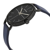 Calvin Klein Even Blue Dial Blue Leather Strap Watch for Men - K7B214VN