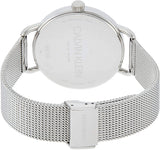 Calvin Klein City Chronograph White Dial Silver Mesh Bracelet Watch for Men - K2G27126