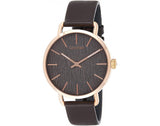 Calvin Klein Even Grey Dial Brown Leather Strap Watch for Women - K7B216G3