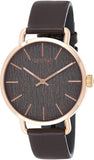 Calvin Klein Even Grey Dial Brown Leather Strap Watch for Women - K7B216G3