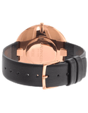 Calvin Klein Full Moon Black Dial Black Leather Strap Watch for Women - K8Y236C1