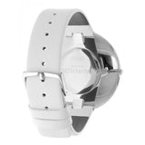 Calvin Klein Full Moon White Dial White Leather Strap Watch for Women - K8Y231L6