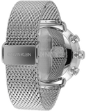 Calvin Klein High Noon Silver Dial Silver Mesh Bracelet Watch for Men - K8M27126
