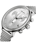 Calvin Klein High Noon Silver Dial Silver Mesh Bracelet Watch for Men - K8M27126