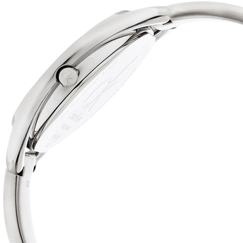 Calvin Klein Impetuous Black Dial Silver Steel Strap Watch for Women - K4F2N111