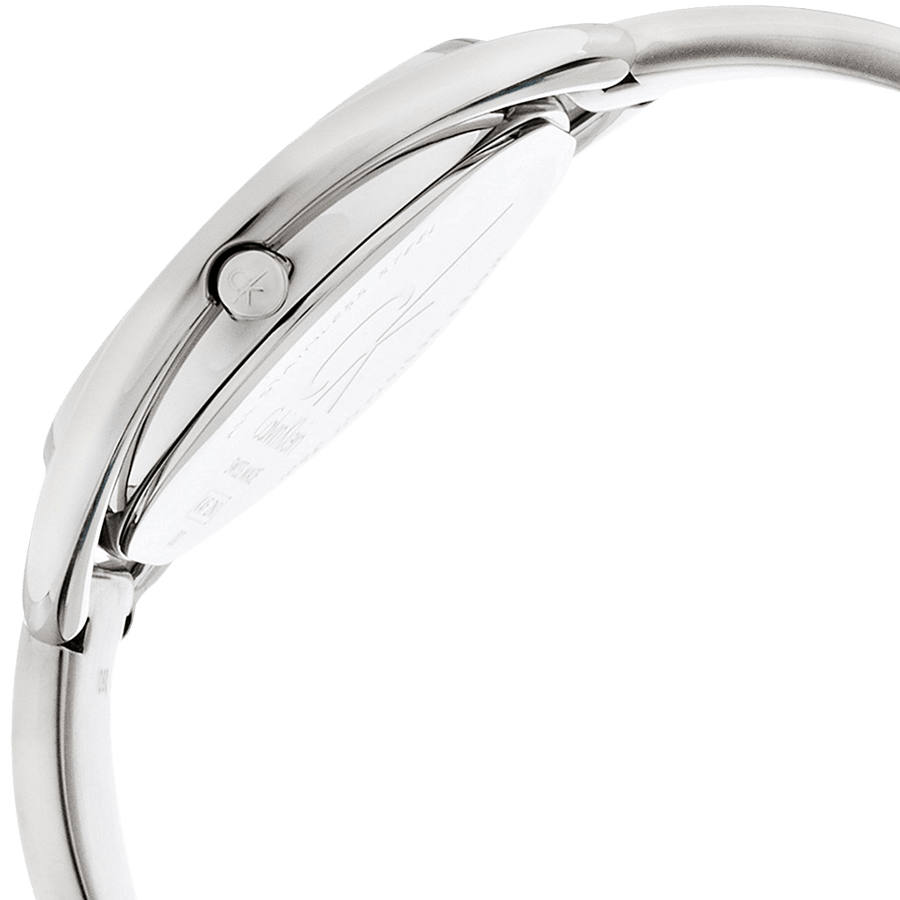Calvin Klein Impetuous Black Dial Silver Steel Strap Watch for Women - K4F2N111