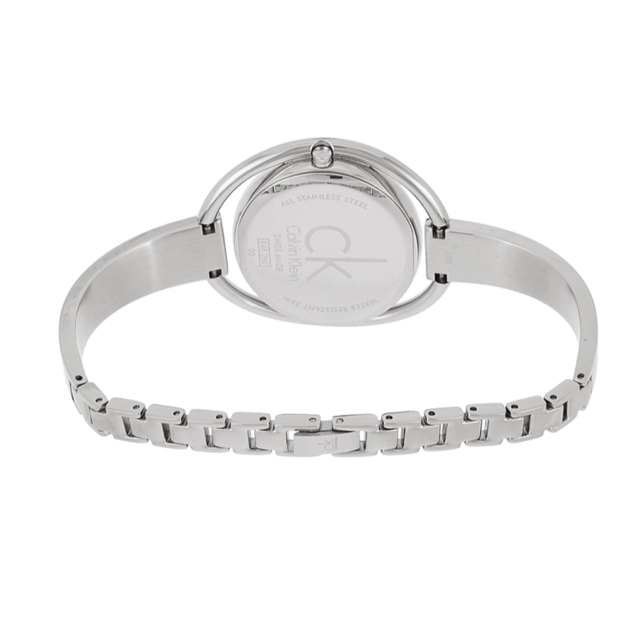 Calvin Klein Impetuous Silver Dial Silver Steel Strap Watch for Women - K4F2N116