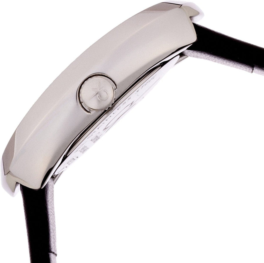 Calvin Klein Incentive Black Dial Black Rubber Strap Watch for Women - K3P231C1