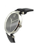 Calvin Klein Sight Black Dial Black Leather Strap Watch for Men - K1S21102