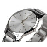 Calvin Klein City Silver Dial Silver Steel Strap Watch for Men - K2G21126