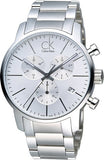 Calvin Klein City White Dial Silver Steel Strap Watch for Men - K2G27146