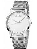 Calvin Klein City Chronograph White Dial Silver Mesh Bracelet Watch for Men - K2G2G126