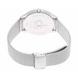 Calvin Klein Minimal Silver Dial Silver Mesh Bracelet Watch for Men - K3M2112Z