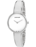 Calvin Klein Seduce White Dial Two Tone Steel Strap Watch for Women - K4E2N116