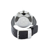 Calvin Klein Post Minimal Chronograph Black Dial Black Leather Strap Watch for Men - K7627107