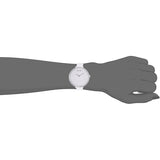 Calvin Klein Rise White Grey Dial White Leather Strap Watch for Women - K7A231L6